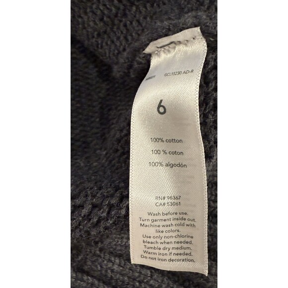 Boys OSHKOSH B'gosh Sweater Nordic Fair Isle Shawl Button Collar Gray Si… - Picture 3 of 7